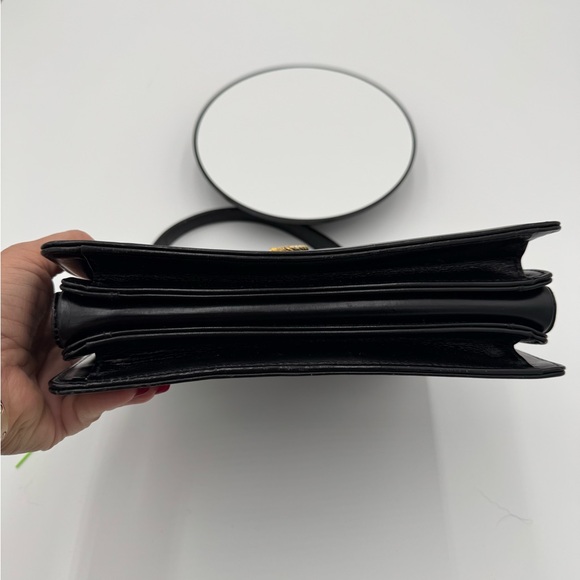 Launer London Traviata Top Handle Leather Bag Black - Picture 10 of 17